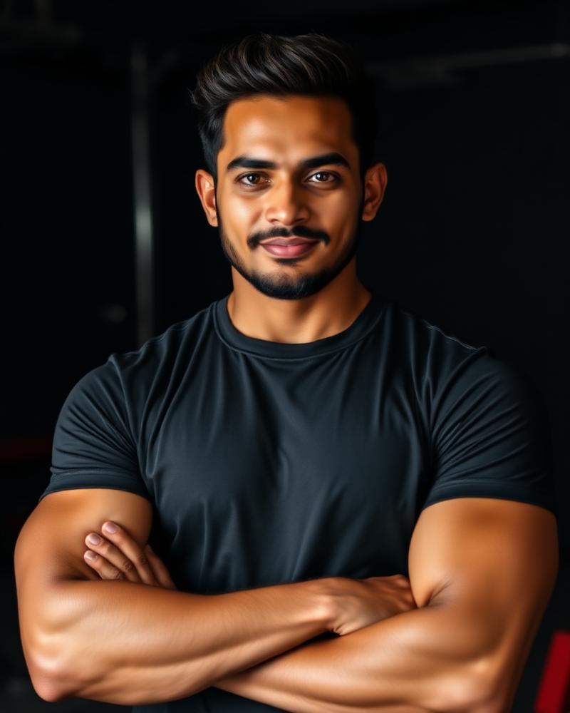 Aarav Mehta, strength coach at FitCore Fitness Studio